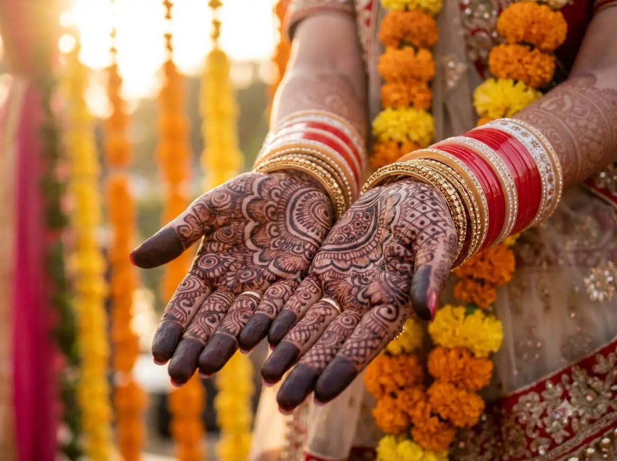 Royal Indian Bridal Mehndi Design
